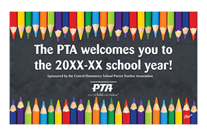 Picture of PTA Sponsored Welcome Banner 5' x 3'
