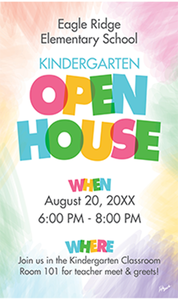 Picture of Open House Kindergarten Banner 3' x 5'