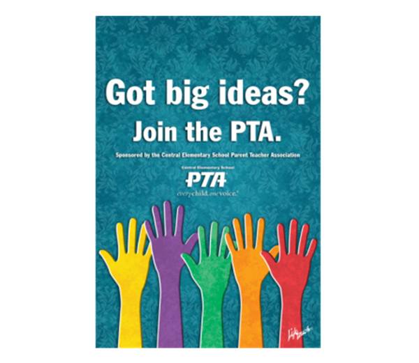 Picture of Join PTA Foam Board Poster 12" x 18"