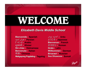 Picture of Multi Language Welcome Foam Board Poster 24" x 20"