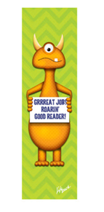 Picture of Orange Monster Bookmark 2.25" x 8.25"
