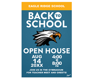 Picture of Open House Foam Board Poster 12" x 18"