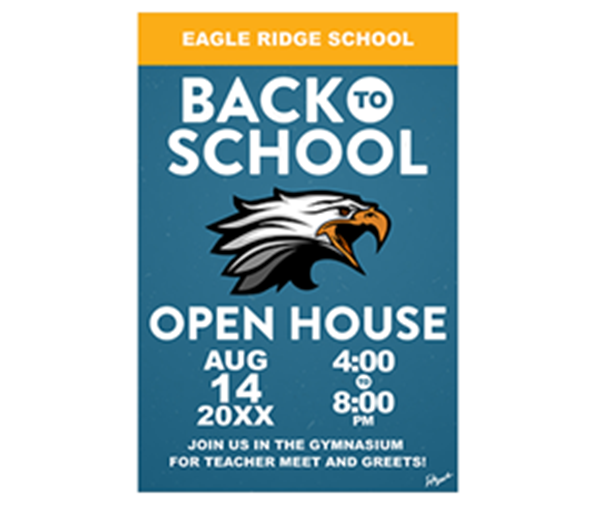 Picture of Open House Foam Board Poster 12" x 18"
