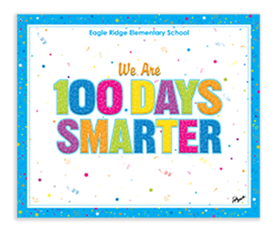 Picture of 100 Days of School Foam Board Poster 24" x 20"