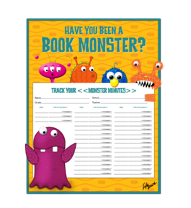 Picture of Book Monster Student Reading Tracking Sheet 8.5" x 11"