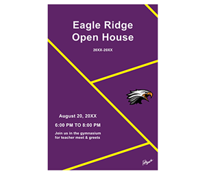 Picture of Custom Open House Polystyrene Poster 12" x 18"