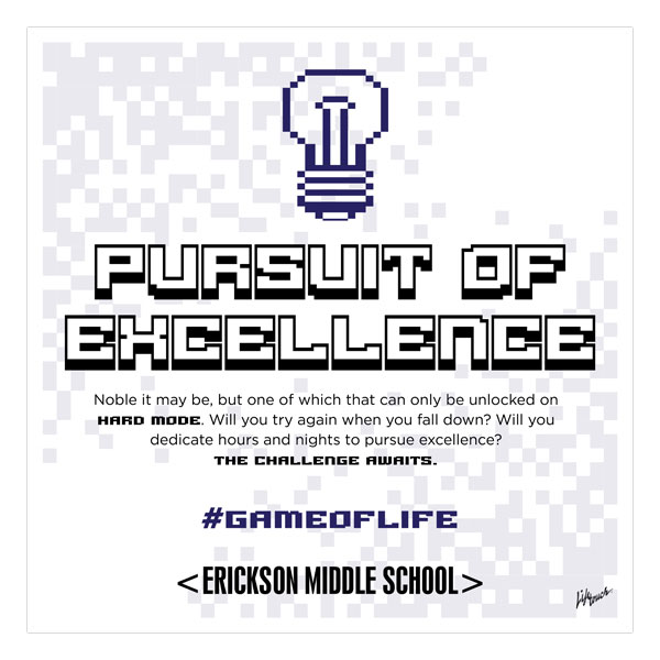 Picture of #GameOfLife Excellence Poster 20" x 20"