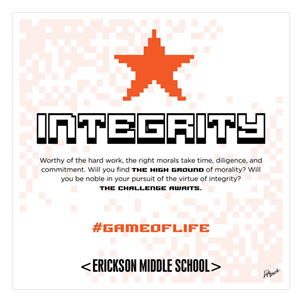 Picture of #GameOfLife Integrity Poster 20" x 20"