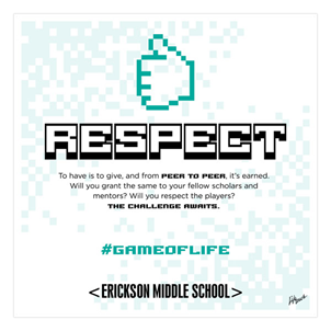 Picture of #GameOfLife Respect Poster 20" x 20"