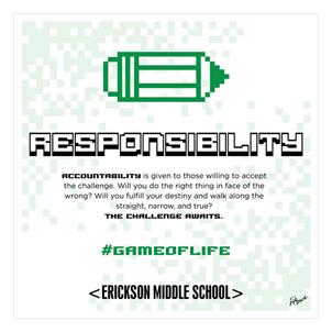 Picture of #GameOfLife Responsibility Poster 20" x 20"