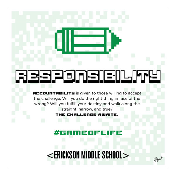 Picture of #GameOfLife Responsibility Poster 20" x 20"