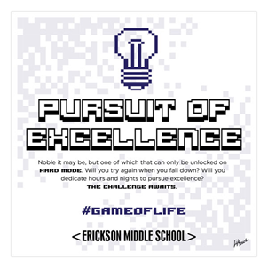 Picture of #GameOfLife Excellence Foam Board Poster 20" x 20"