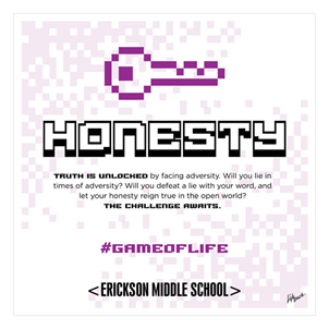 Picture of #GameOfLife Honesty Polystyrene Poster 20" x 20"