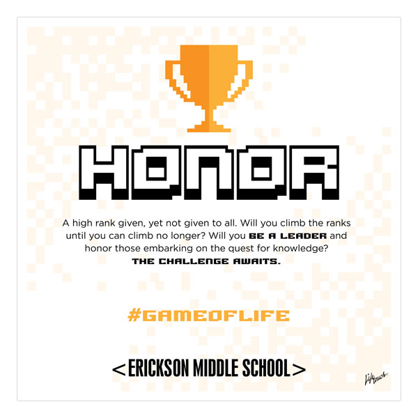 Picture of #GameOfLife Honor Polystyrene Poster 20" x 20"