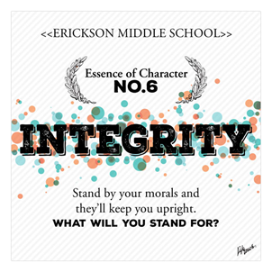 Picture of Essence of Character Integrity Poster 20" x 20"