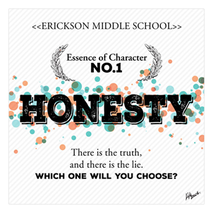 Picture of Essence of Character Honesty Foam Board Poster 20" x 20"