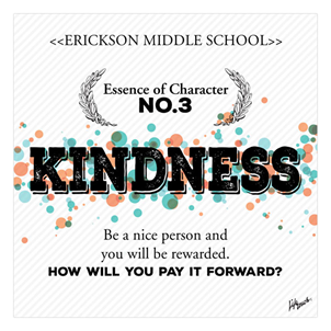 Picture of Kindness Essence of Character Foam Board Poster 20" x 20"