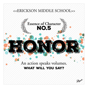 Picture of Honor Essence of Character  Foam Board Poster 20" x 20"