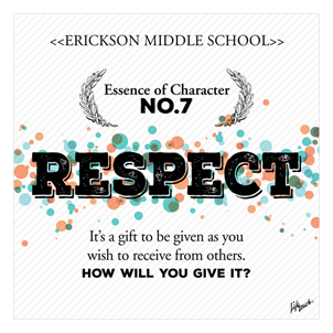 Picture of Respect Essence of Character Foam Board Poster 20" x 20"