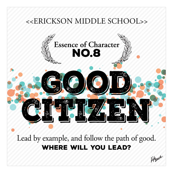Picture of Good Citizen Essence of Character Foam Board Poster 20" x 20"