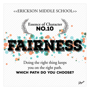 Picture of Fairness Essence of Character  Foam Board Poster 20" x 20"