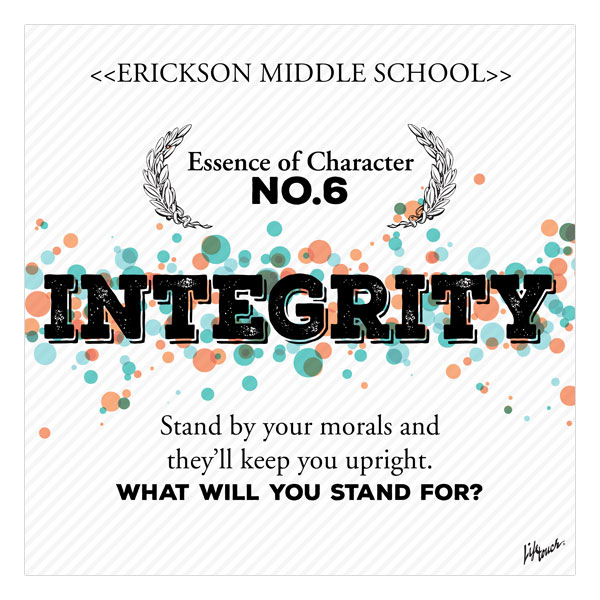 Picture of Integrity Essence of Character Polystyrene Poster 20" x 20"