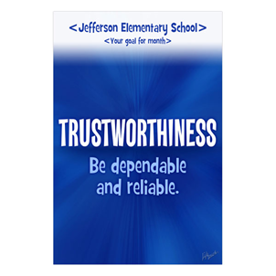 Picture of Character Matters Trustworthiness Poster 12" x 18"