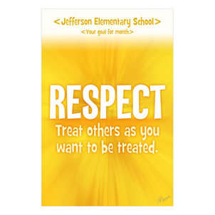 Picture of Respect Character Matters Foam Board Poster 12" x 18"