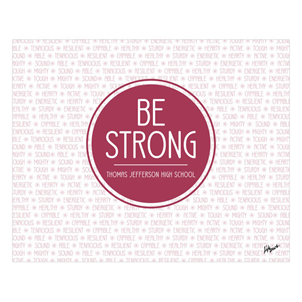 Picture of Be Strong Foam Board Poster 20" x 16"