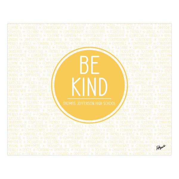 Picture of Be Kind Polystyrene Poster 20" x 16"