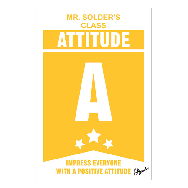 Picture of Attitude Polystyrene Poster  12" x 18"