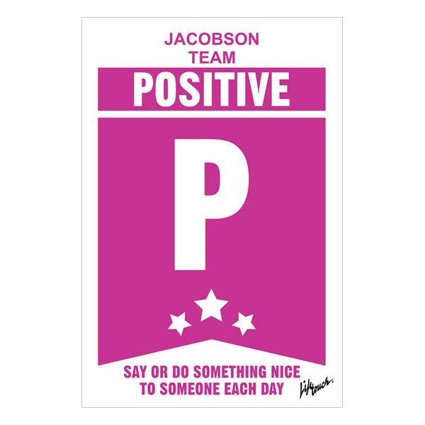 Picture of Positive Polystyrene Poster  12" x 18"