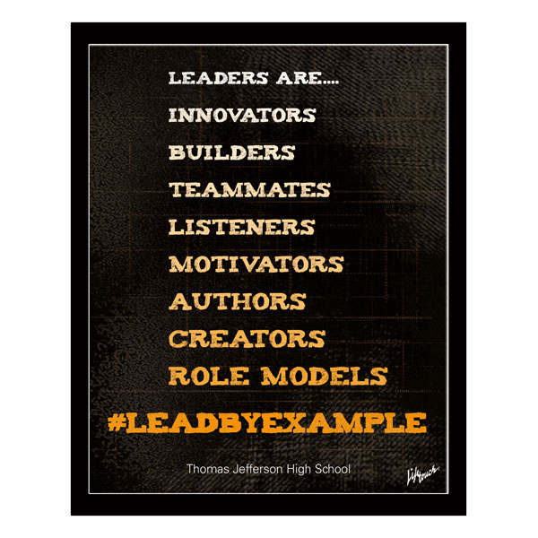 Picture of Lead by Example Polystyrene Poster 16" x 20"