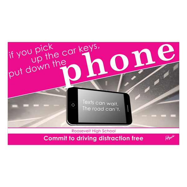 Picture of Phone Safety Banner 5' x 3'