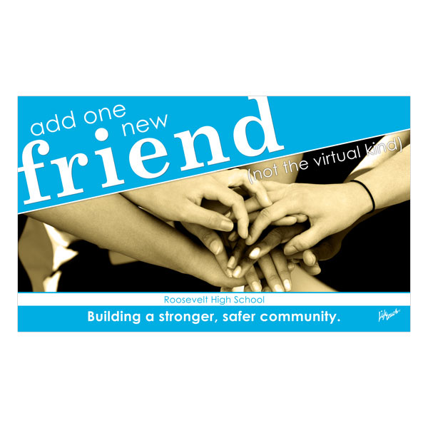 Picture of Friend Banner 5' x 3'
