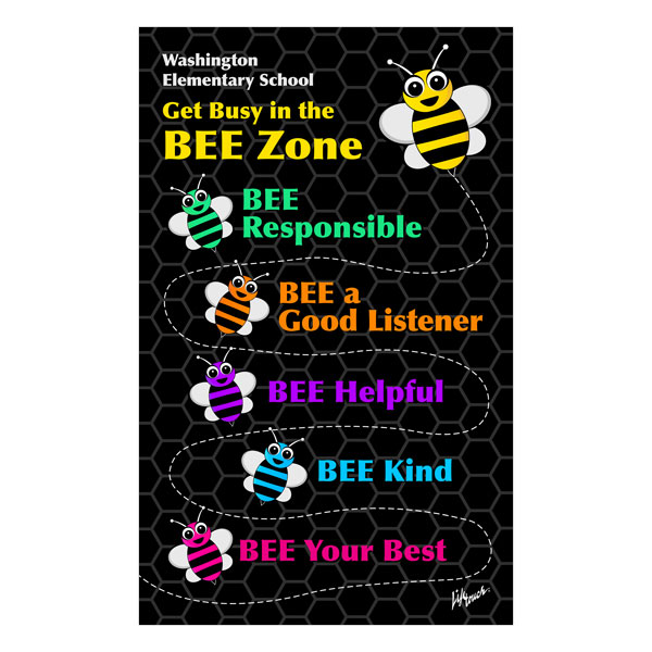 Picture of Bee Zone Banner 5' x 8'