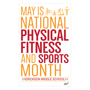 Picture of National Physical Fitness Month Banner 5' x 8'
