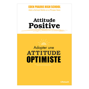 Picture of Positivity Character Poster 12" x 18" French