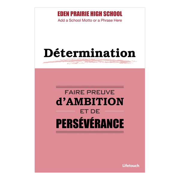 Picture of Determination Character Poster 12" x 18" French