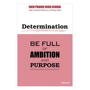 Picture of Determination Foam Board Poster 12" x 18" English
