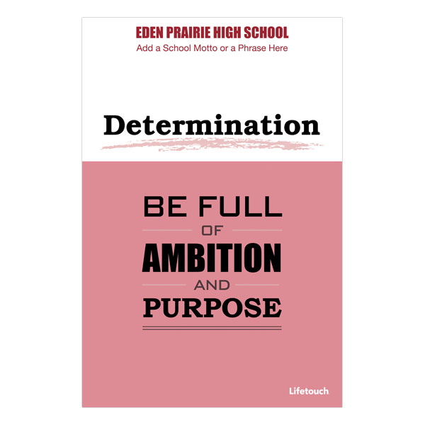 Picture of Determination Foam Board Poster 12" x 18" English