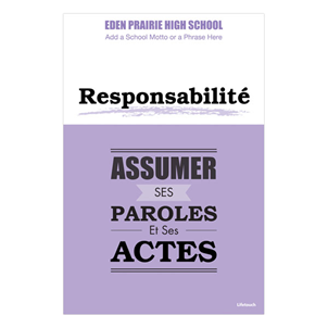 Picture of Responsibility Character Poster 12" x 18" French