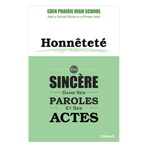 Picture of Honesty Foam Board Poster 12" x 18" French
