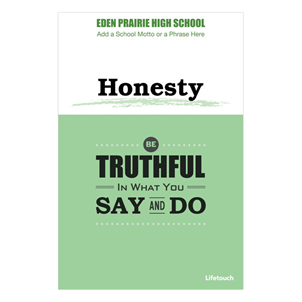 Picture of Honesty Polystyrene Poster  12" x 18" English