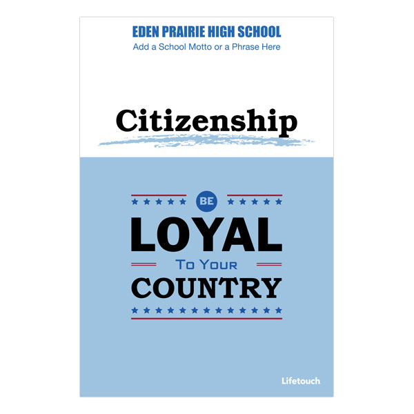 Picture of Citizenship Polystyrene Poster 12" x 18" English