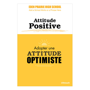 Picture of Positivity Foam Board Poster 12" x 18" French