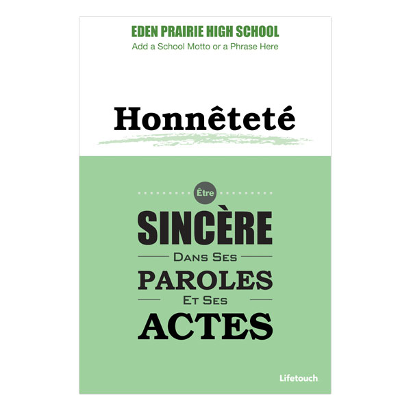 Picture of Honesty Polystyrene Poster 12" x 18" French