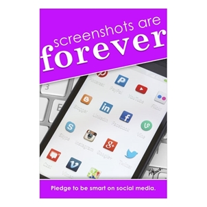 Picture of Social Media Polystyrene Poster  12" x 18"