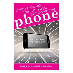 Picture of Phone Safety Polystyrene Poster  12" x 18"