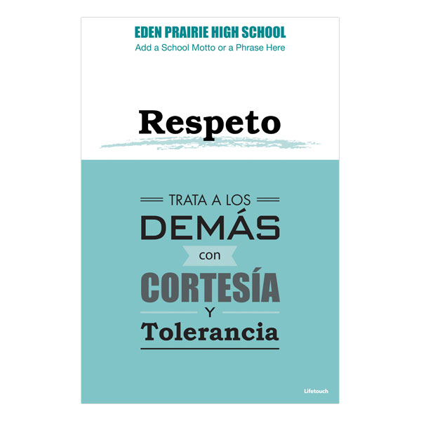 Picture of Respect Character Poster 12" x 18" Spanish